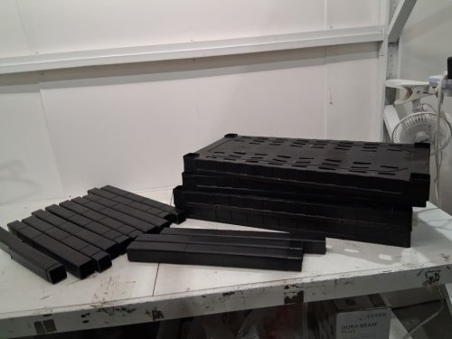 koolatron 5-tier heavy duty utility shelving unit - holds 100lbs per shelf - 30" x 14" x 75" - black image 3