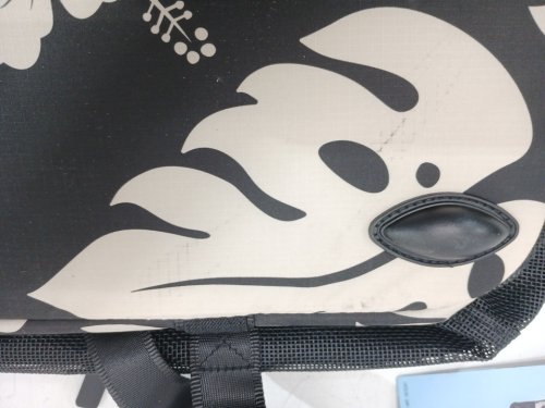 Aloha Collapsible Beach Tote - 11.2" x 21.2 " x 13.5" - 42L - Black/White image 4