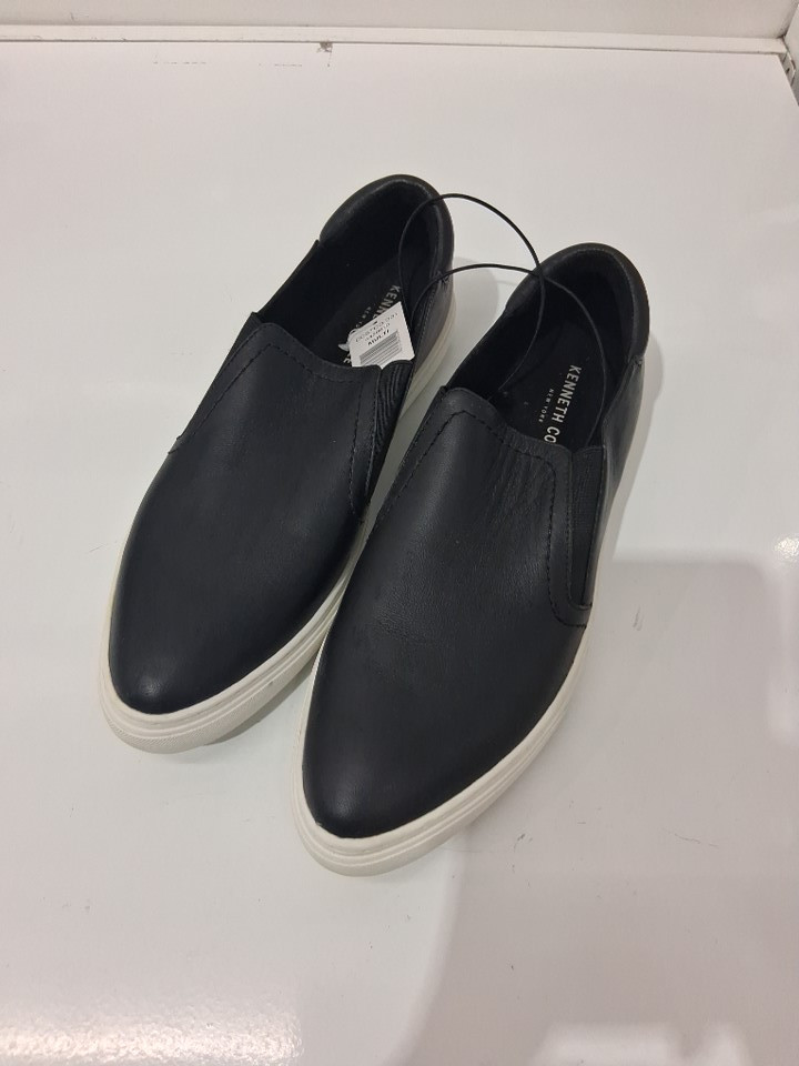 men's kenneth cole leather slip on shoes - size 10 - black/white (Style : 2713d8) image 2