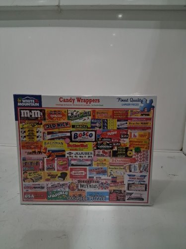 1000pc white mountain puzzle candy wrappers - larger pieces (model:862e) image 2