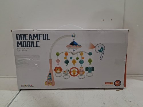 NWT DREAM WORLD DREAMFUL CRIB MOBILE - PINK SPACECRAFT image 4