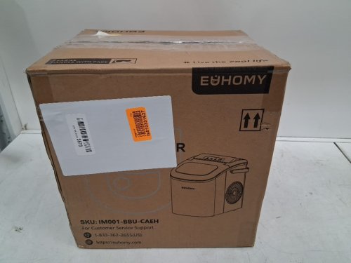 EUHOMY Countertop Ice Maker Machine with Handle, Basket and Scoop - MAKES 26LBS Per Day - blue (MODEL: IM-06c) image 7