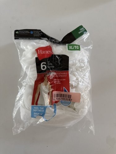 3PK MEN'S HANES SOFT AND BREATHABLE RIBBED TANK - EXTRA LARGE - WHITE image 2