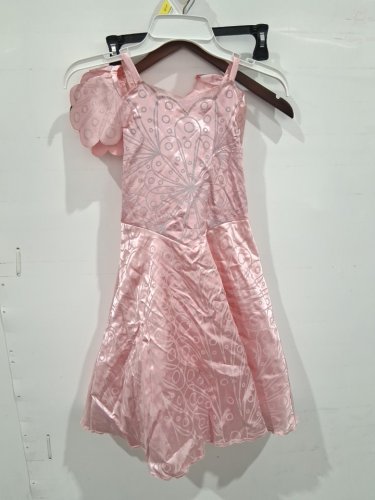girl's DISGUISE GLINDA COSTUME - MEDIUM 8/10 - PINK image 2