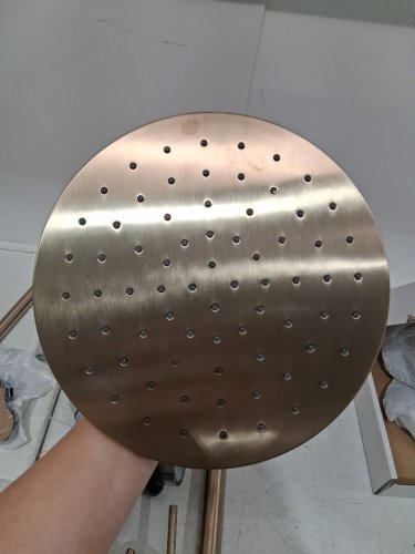 Delta Modern monitor 14 series Raincan 2-Setting Round Shower System Including Rain Shower Head, Handheld Spray, Shower Valve and Trim Kit - Champagne Bronze (Model: 342702-CZ) image 4