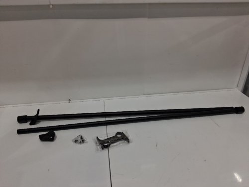 hosmile heavy duty curtain rod - 48" - 84" - matte black image 3