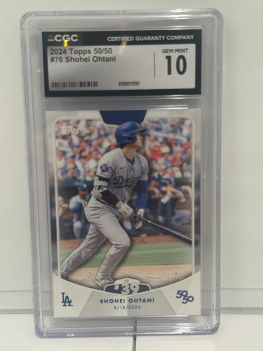 Cgc graded gem mint 10 Topps 2024 50/50 homerun 39 Shohei Ohtani #76 card image 2