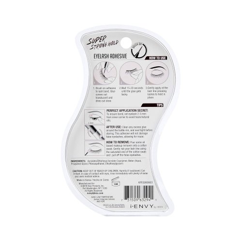 2PK I ENVY EYELASH ADHESIVE - super strong hold - waterproof - clear (model: KPEG06) image 5