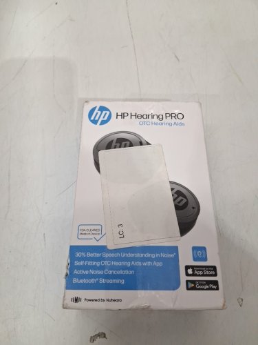 HP Hearing Pro self-fitting OTC Bluetooth Hearing Aids with active noise cancellation- apple & google compatible - powered by Nuheara - black (model: NU320) image 4