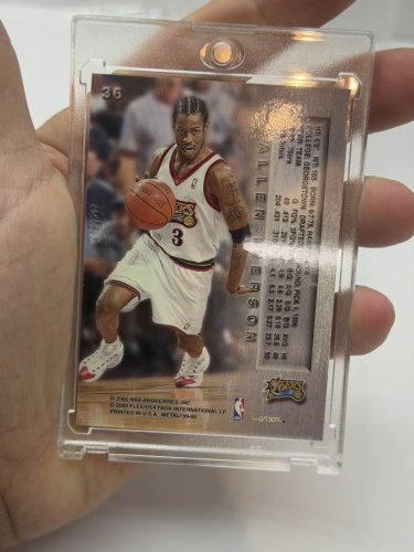 Skybox 1999-2000 Leaf Metal Allen Iverson Card #36 image 4