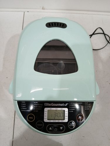 ELITE GOURMET programmable bread maker machine - 2lbs - mint (model: ebm8103m) image 4
