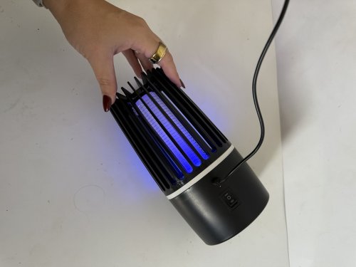 2-IN-1 Portable Bug Zapper AND LAMP 4000mAh Rechargeable Mosquito Killer - 5V - MODEL: BG-001 image 4
