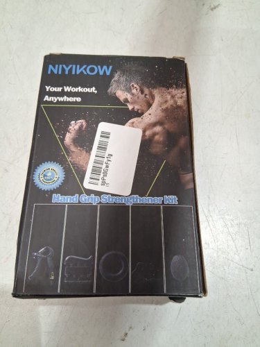 5pc NIYIKOW Grip Strength Trainer Kit with Counter & Carry Bag - black (model: NYK-5PCKIT) image 2