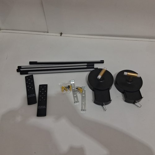 2PK rechargeable wireless indoor led wall lamp with remote control - 3000K-6000K - 31.5" - BLACK image 4