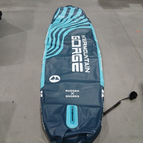 intermountain gorge Ultra Wide Inflatable stand up Paddle Board -11ft - 34" - woodgrain blue - (model:supnp320-10c) image 4