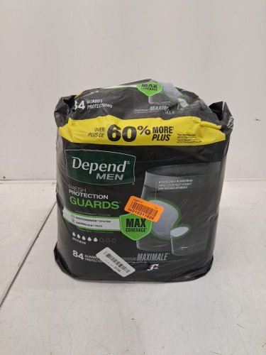 84PK Men's Depend Fresh Protection Incontinence Guards Bladder Control Pads image 3