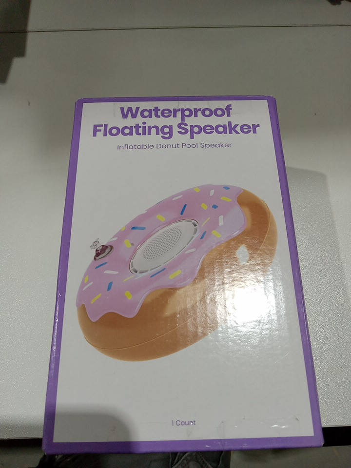 Gems waterproof Bluetooth floating inflatable pool speaker - 2.5" x 8" - Donut image 2