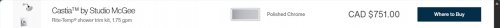 2pc Castia by Studio McGee kohler shower head a faucet -Polished Chrome (model: K-TS35916-4G-CP image 4