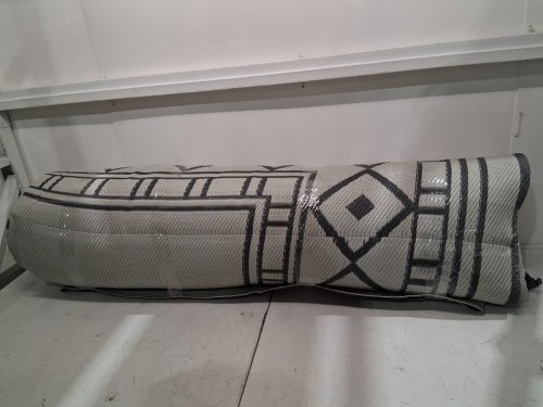 deorab reversible outdoor area rug - 9ft x 12ft - grey/white image 4