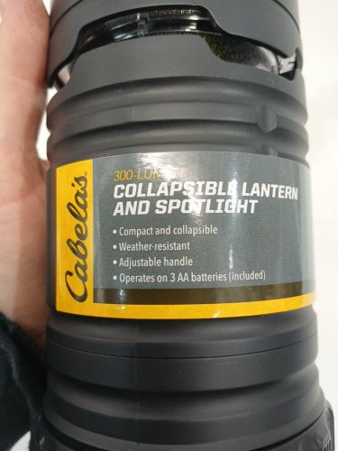 2-IN-1 Collapsible Lantern and flashlight - 300LM - black image 4