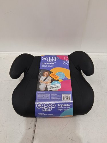 COSCO KIDS TOPSIDE LIGHTWEIGHT BACKLESS BOOSTER CAR SEAT - 100LBS MAX/CAP - BLACK (MODEL: 22976C-BLK) image 3