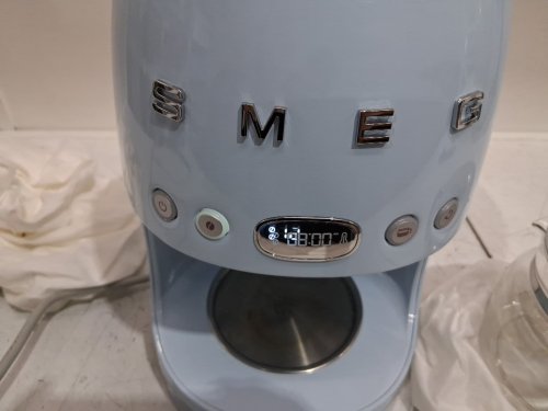 SMEG 1950's retro style digital display coffee maker - 10 cups - pastel blue (model : DCF02PBUS) image 18