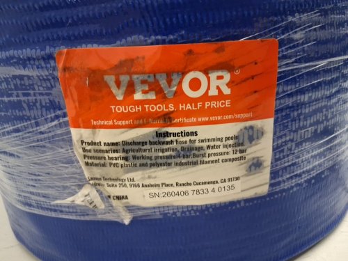 Heavy duty Discharge and Backwash Hose - 4" x 100FT - blue (MODEL: tlp04100x100ft01) image 4