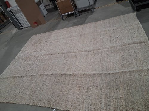 GRUHUM Rustic Vintage Bohemian Hand Woven Jute Blend Cotton Area Rug - 12FT x 9FT - Natural/White (MODEL: SAI1161912) image 4