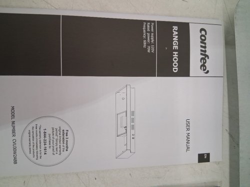 comfee slim ductless Under Cabinet Range Hood - 30" -black (model:cvu30w2abb) image 4