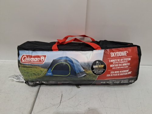 COLEMAN SKYDOME 4 PERSON water-resistant TENT - DARKROOM/multicolor (MODEL: 2000038173) image 3
