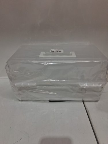 Creahaus 3-layer Organizer Storage Box - 13" x 6.9" - white image 3