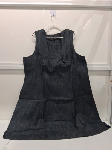 women's talbots refined denim fit & flare dress - 24w - grey (Style : image 2