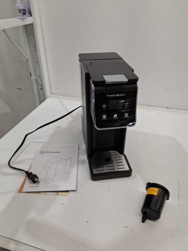 single serve coffee maker for K-Cup and grounds - 52oz - black (model: KM802) image 4