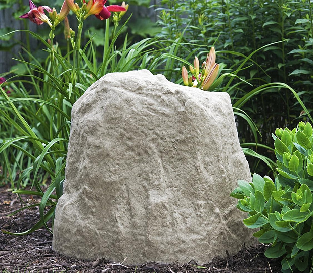 EMSCO LANDSCAPE ROCK COVER - NATURAL SANDSTONE APPEARANCE - LARGE 25" - SAND (MODEL: 2181) image 2