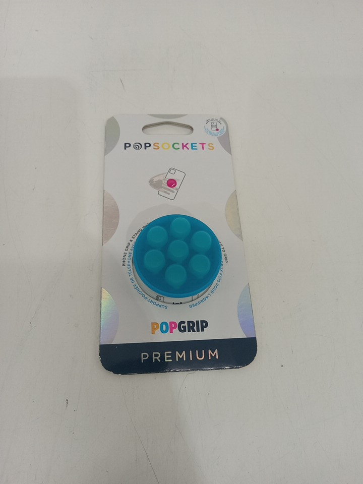POPSOCKETS POPGRIP Phone Grip & Stand that clicks - electric blue popper image 2