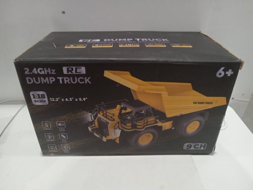 NOKA RC DUMP TRUCK with 9 controls -  2.4 GHZ - 1:18 - Yellow/black (model: D93304/1/2) image 3