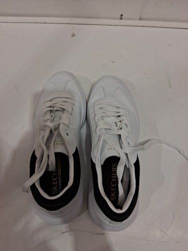 Women's Skechers Cordova Classic lace up sneaker - 9 - white (style: 185060-wbk) image 3