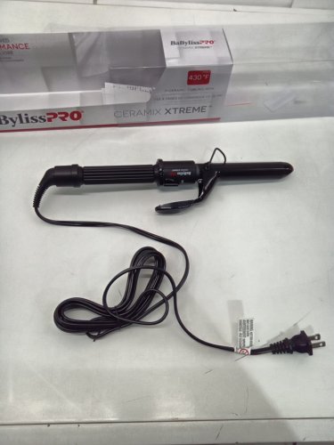 BABYLISSPRO 1" CERAMIC CURLING IRON WITH SPRING HANDLE - BLACK (MODEL: BABC100SNC) image 2