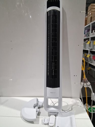 omnibreeze premium 38" Rotating tower fan with wifi CONTROL, 5-SPEEDS & REMOTE - white/BLACK (model: 5333021/dc2313r-g) image 3