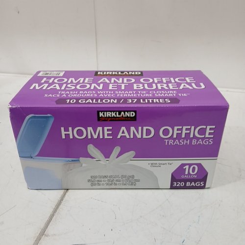 320PK KIRKLAND SIGNATURE SMART TIE HOME AND OFFICE GARBAGE BAGS - 10GAL - WHITE (MODEL: 714389) image 2