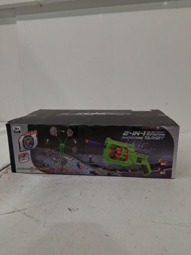 reechtree - Outdoor Games with Cool Rotating Windmill Target & 2 Air Toy Gun & 24 Blaster Foam Balls - multi-color image 2