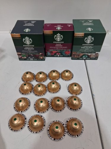 59PK STARBUCKS BY NESPRESSO ROAST & GROUND COFFEE CAPSULES - 596G - Espresso/Double Espresso/Pike Place Roast/Caffe Verona image 3