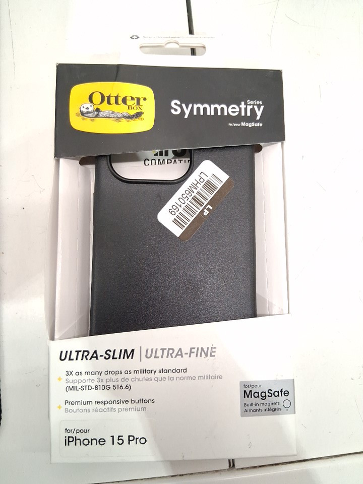 OtterBox Symmetry Series Ultra-Sleek MAGSAFE Case for iPhone 15 PRO - Black (MODEL: 77-92837) image 2
