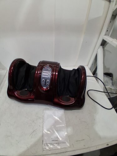 Costway Shiatsu, Kneading, and Rolling Foot/Leg/Ankle/Calf Massager - 110V - 60Hz - 40W - Burgandy (Model: HW59807) image 4