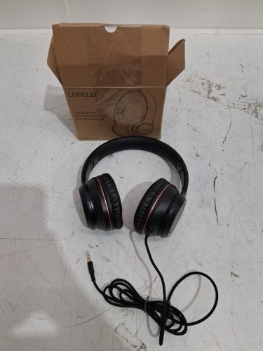 lorelei over-ear wired headphones with microphone - space black (model : X8) image 3