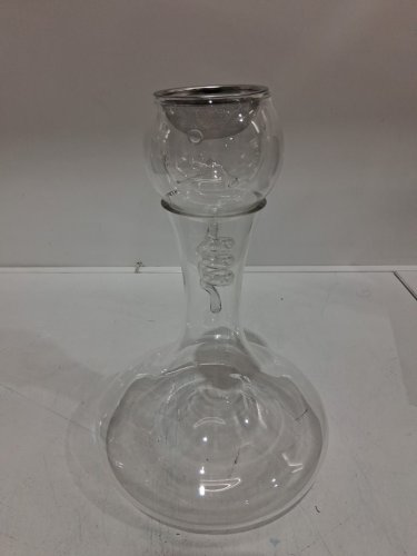 3pc final touch twister red wine aerator and decanter set - clear (model: wda919) image 3