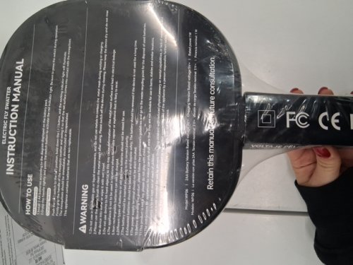 buzz kick Electric Fly Swatter- 1W - AA Batteries Not Included - BLACK -(Model: WP06) image 3