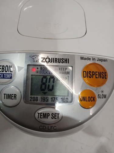 ZOJIRUSHI 4-LITRE MICOM PANORAMA WINDOW WATER BOILER & WARMER - WHITE (MODEL: CD-LFC40) *MADE IN JAPAN* image 6