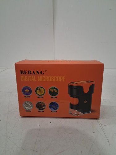 bebang mini 4k Handheld rechargeable Microscope for Kids - 10000x magnification/2" screen - orange/black (model: tw001) image 2