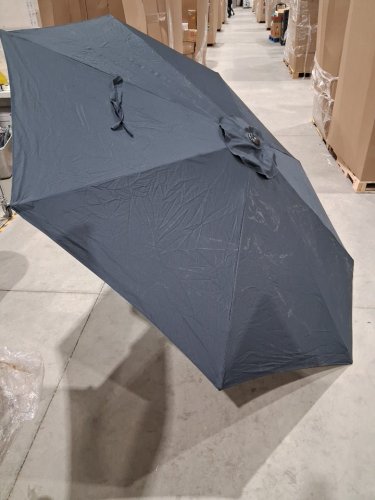 muchenghy Outdoor Patio Umbrella With Tilt Adjustment and Crank Lift System - 9ft - navy blue image 5